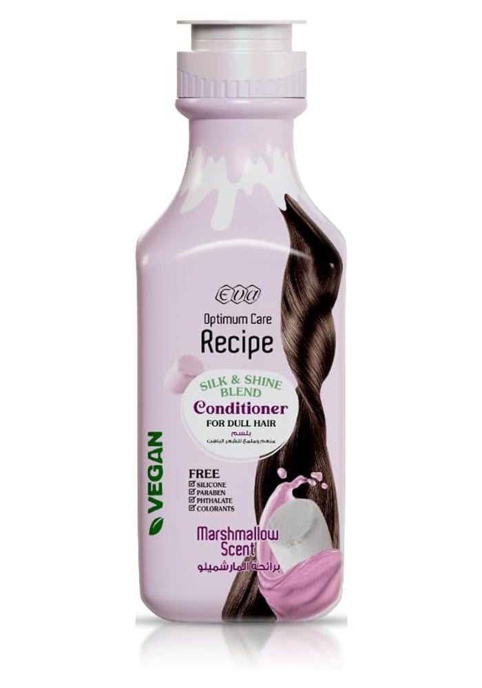 Eva Optimum Care Recipe Silk & Shine Blend Conditioner Marshmallow Scent 350 Ml - Image 1